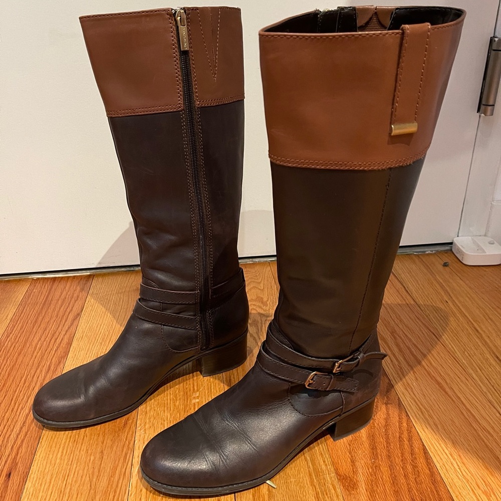 Bandolino Two-tone Brown Leather Boots